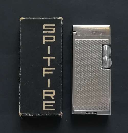 VINTAGE SPITFIRE LIGHTER-FELLINGER PRODUCTION SWISS **EXCELLENT** ORIGINAL BOX