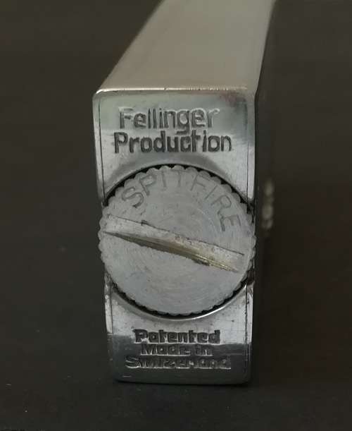 VINTAGE SPITFIRE LIGHTER-FELLINGER PRODUCTION SWISS **EXCELLENT** ORIGINAL BOX