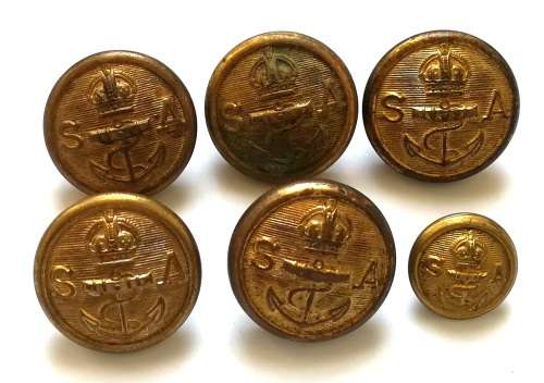 SOUTH AFRICAN NAVY BUTTONS LOT OF 6
