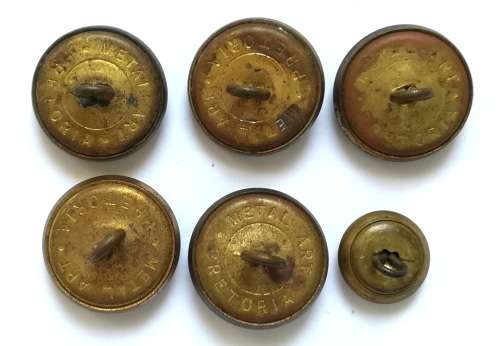 SOUTH AFRICAN NAVY BUTTONS LOT OF 6