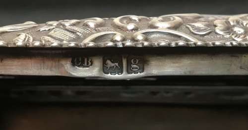 ART NOUVEAU STERLING SILVER LONDON 1902 JEWELLERY TRINKET BOX 40X55X125MM 120 GRAMS **EXCELLENT**