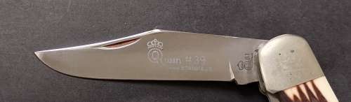 VINTAGE QUEEN #39 440 STAINLESS KNIFE 230MM-BLADES EXCELLENT SEE PHOTOS