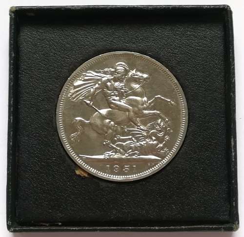 GREAT BRITAIN 1951CROWN **FESTIVAL OF BRITAIN** BOXED **EXCELLENT**