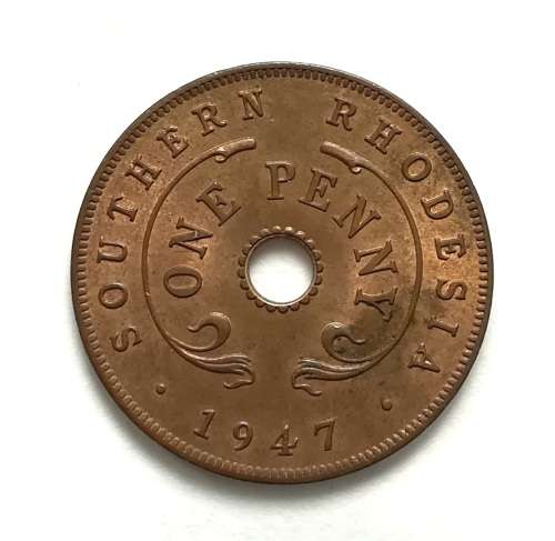 SOUTHERN RHODESIA 1947 PENNY **EXCELLENT**