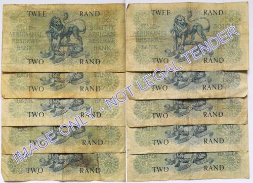G RISSIK 2 RAND (3 NOTES) **FILLER**  **BID PER NOTE**
