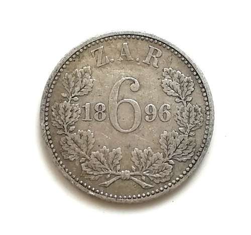 ZAR 1896 6 PENCE