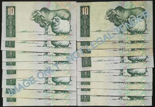 T W DE JONGH 10 RAND 4TH ISSUE (25 NOTES) **FILLER** **BID PER NOTE**