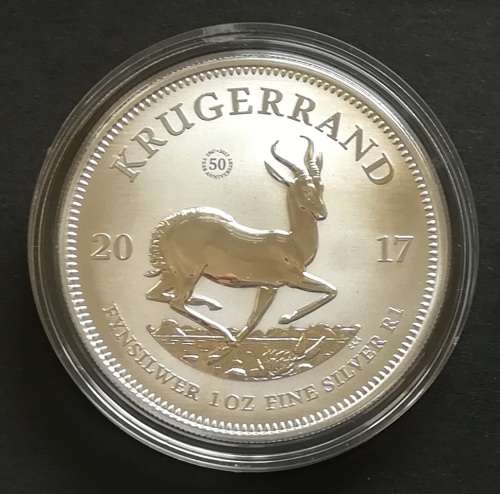2017 SILVER KRUGERRAND 1 OZ (5O YEAR PRIVY)