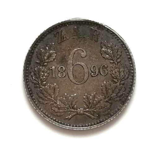 ZAR 1896 6 PENCE