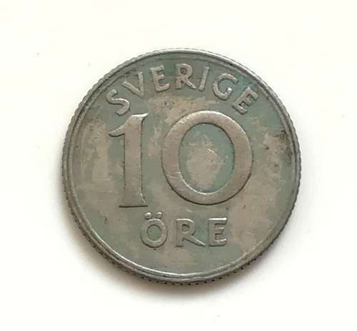 SWEDEN 1941 SILVER 10 ORE