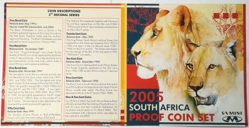 REPUBLIC 2005 S A M MINT PROOF COIN SET
