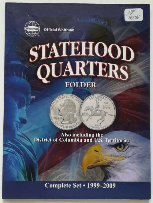 STATEHOOD QUARTERS FOLDER COMPLETE SET 1999-2009 MISSING 1