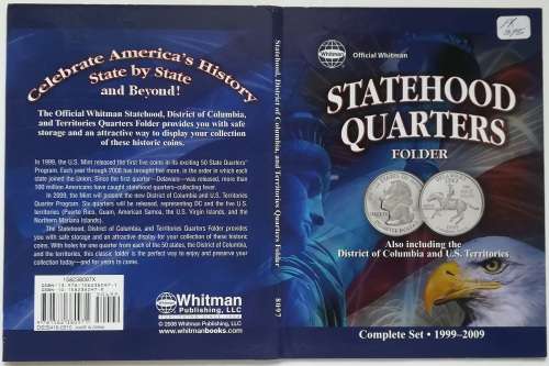 STATEHOOD QUARTERS FOLDER COMPLETE SET 1999-2009 MISSING 1