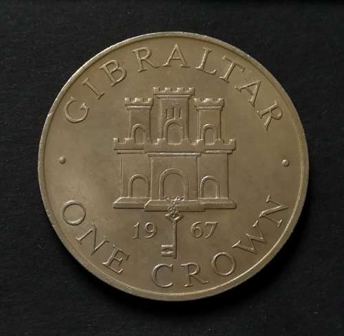 GIBRALTAR 1967 CROWN