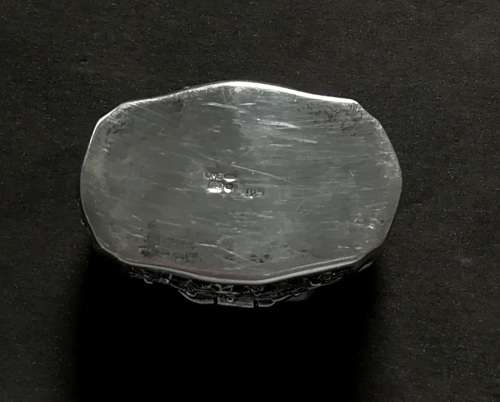 STERLING SILVER HANDBAG SHAPE PILL/TRINKET BOX 30X22X15MM 17.6 GRAMS - MAKER C M E