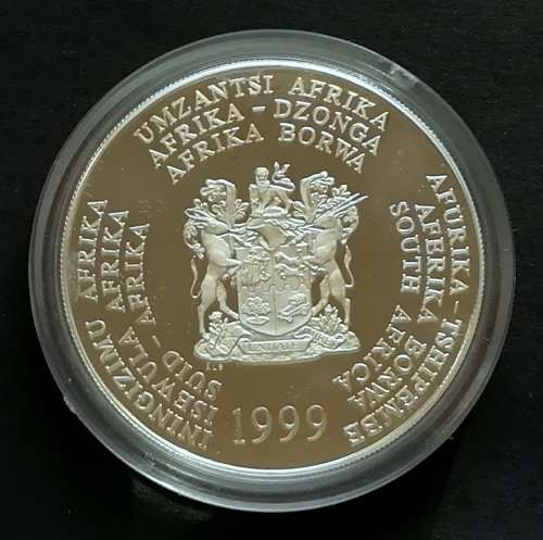 1999 SILVER PROOF R2 - THE GREAT WHITE SHARK S A M BOXED