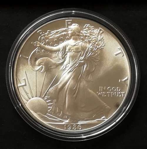 UNITED STATES 1986 SILVER AMERICAN EAGLE 1 OUNCE DOLLAR
