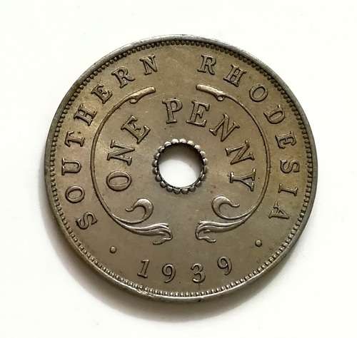 SOUTHERN RHODESIA 1939 PENNY **EXCELLENT**