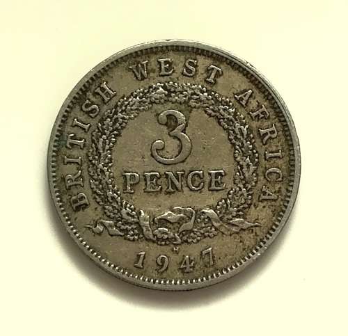 BRITISH WEST AFRICA 1947H 3 PENCE