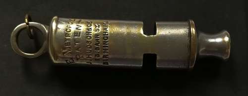 **RARE** THE METROPOLITAN WHISTLE J HUDSON + CO 13 BARR STREET PRE 1909