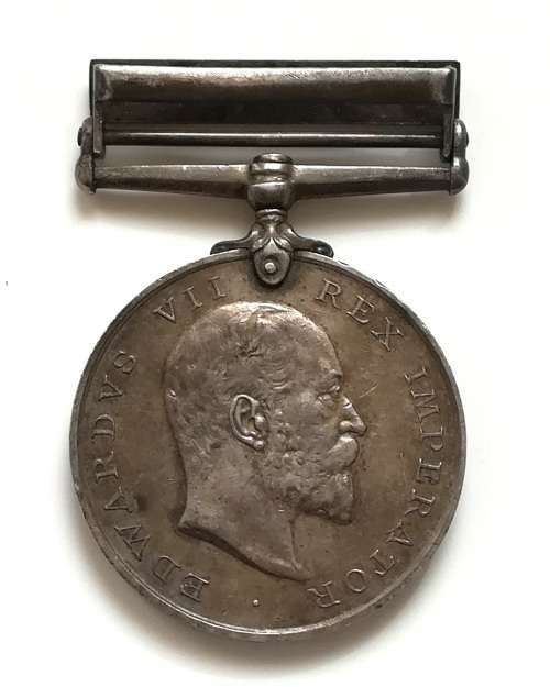 ANGLO ZULU WAR NATAL REBELLION MEDAL 1906 FULL SIZE TPR C KING LANGS + YORK CONTE.