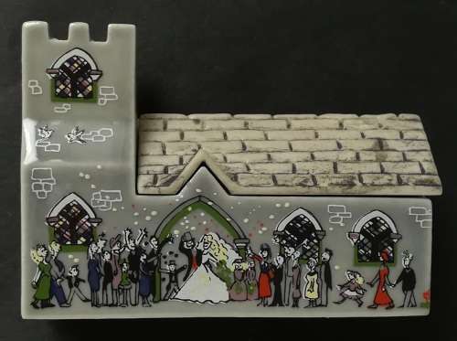 WADE NO.5 WHIMSEY IN THE VALE "ST LAWRENCE CHURCH " 56X77MM