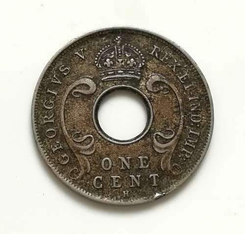 EAST AFRICA + UGANDA PROTECTORATES 1911H 1 CENT