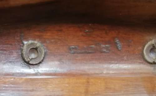 WW2 AUSTRALIAN LEE ENFIELD PATTERN MA1907 BAYONET HANDLE  SLAZ LEATHER SCABBARD BLADE LENGTH 430MM