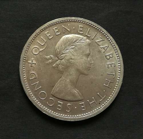 SOUTHERN RHODESIA 1953 SILVER CROWN