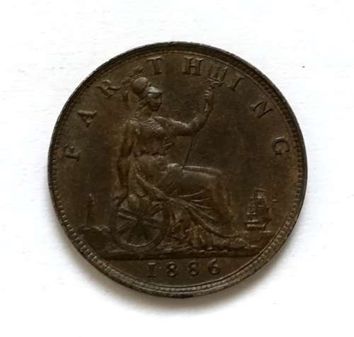 GREAT BRITAIN 1886 FARTHING