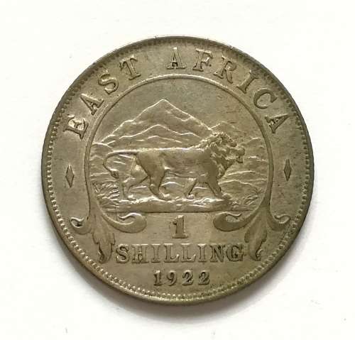 BRITISH EAST AFRICA 1922 SILVER SHILLING