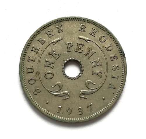 SOUTHERN RHODESIA 1937 PENNY