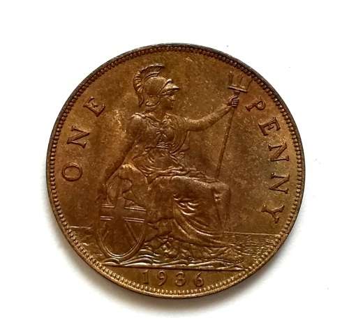 GREAT BRITAIN 1936 PENNY "UNC"
