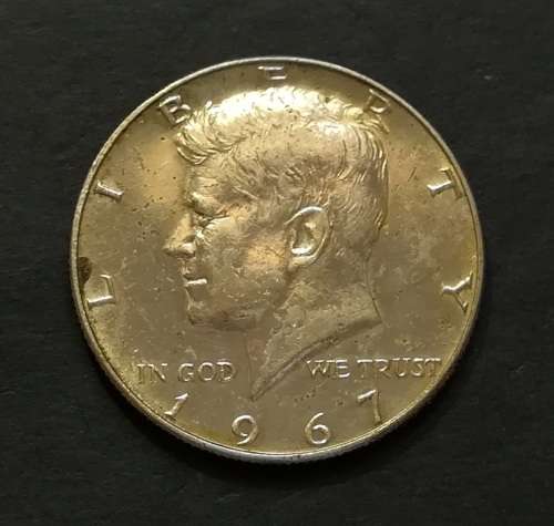 UNITED STATES 1967 SILVER KENNEDY HALF DOLLAR