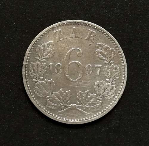 ZAR 1897 6 PENCE