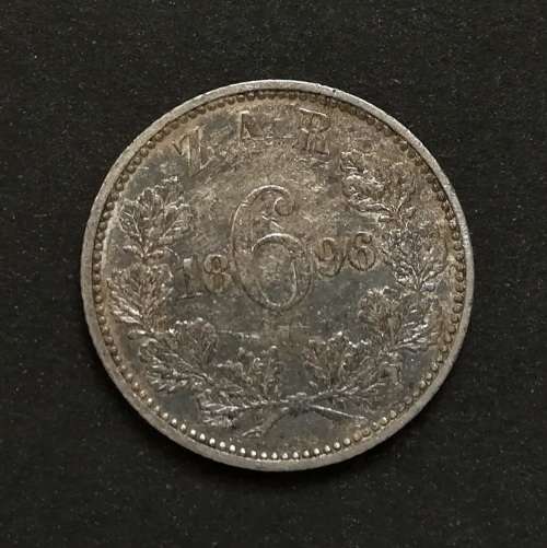 ZAR 1896 6 PENCE