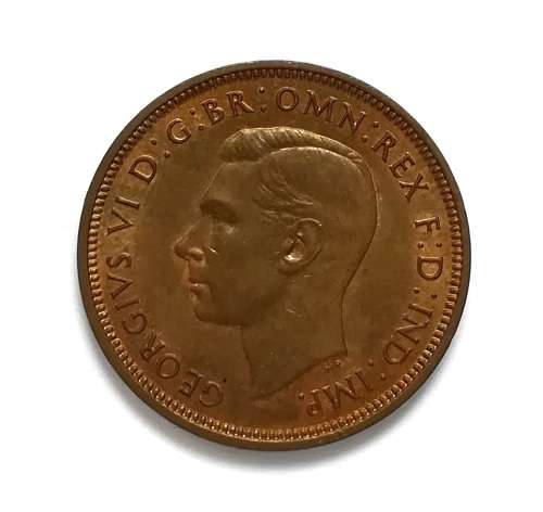 GREAT BRITAIN 1937 HALF PENNY **EXCELLENT**
