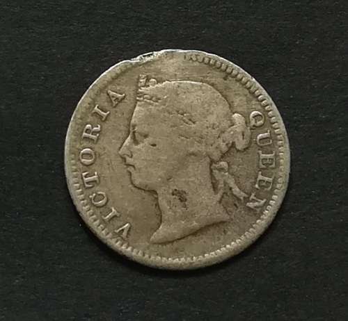 MAURITIUS 1886 SILVER 10 CENTS **RARE**  **FILLER**