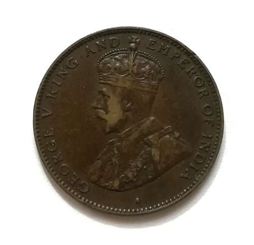 MAURITIUS 1923 2 CENTS COIN