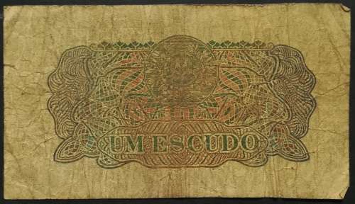 MOZAMBIQUE 1944 1 ESCUDO NOTE **FILLER**