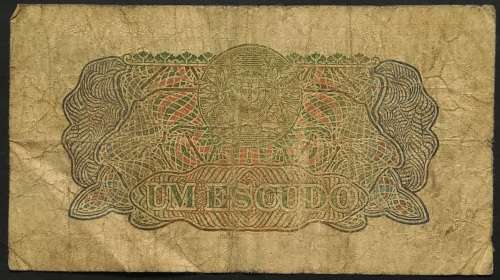 MOZAMBIQUE 1944 1 ESCUDO NOTE **FILLER**