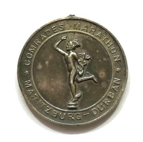 COMRADES MARATHON STERLING SILVER MEDALLION 1970 NO LOOP