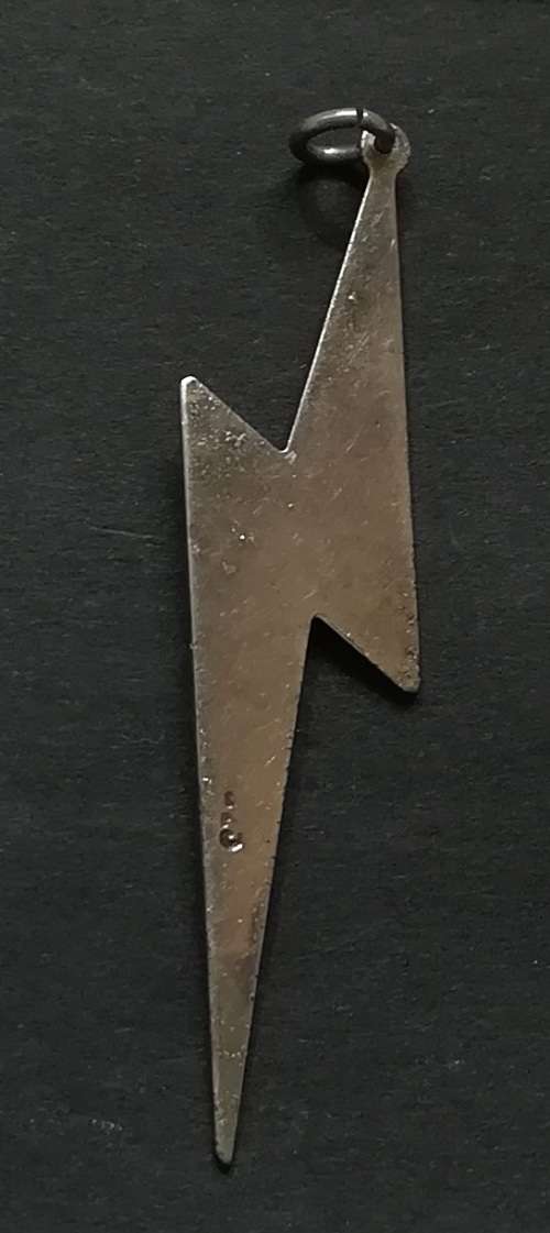STERLING SILVER LIGHTNING PENDANT 50MM