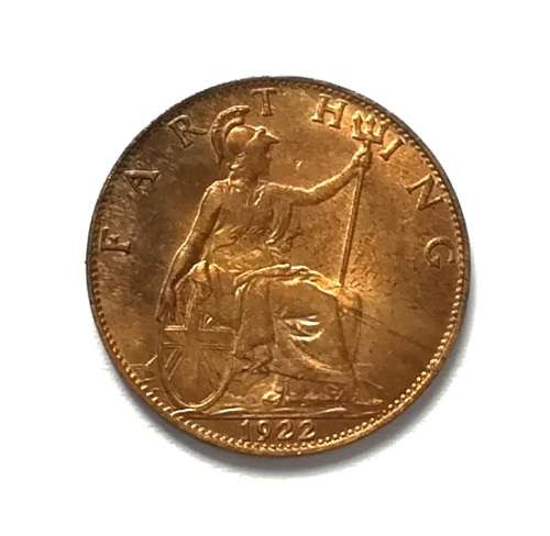 GREAT BRITAIN 1922 FARTHING **EXCELLENT**