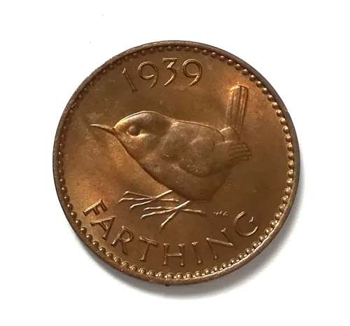 GREAT BRITAIN 1939 FARTHING **EXCELLENT**