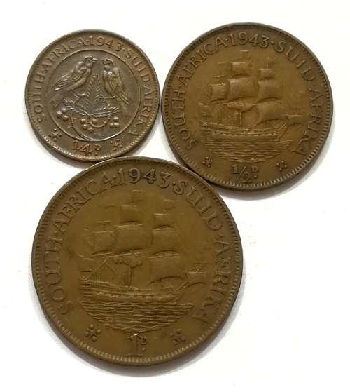 UNION 1943 1/4+1/2+1 PENNY