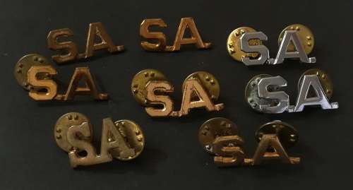 S A D F PIN/BADGE LOT (8 PIN BADGES)