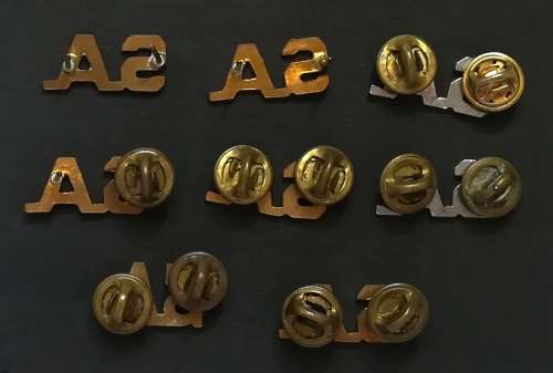 S A D F PIN/BADGE LOT (8 PIN BADGES)