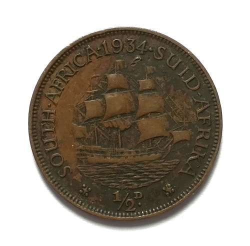 UNION 1934 HALF PENNY