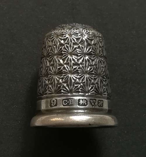 STERLING SILVER CHESTER 1909 THIMBLE SIZE 9